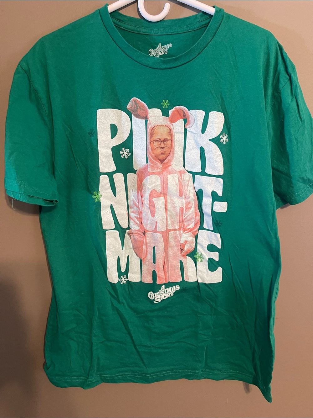 A Christmas Story - Pink Nightmare Graphic Men’s T-Shirt - Green